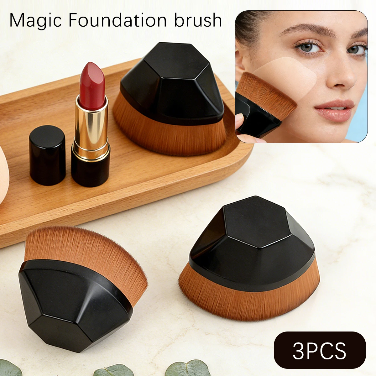 Neue Magie Make-Up Pinsel Schönheit Pulver Gesicht Rouge Pinsel Tragbare Professionelle Foundation Pinsel Große Kosmetik Weiche Basis Make-up