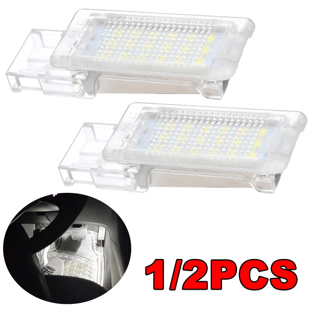 1/2PCS LED vano bagagli bagagliaio luci per VOLKSWAGEN B5/B6/CC lampada sedile lampada pedana per VW Golf MK5 MK6 MK7