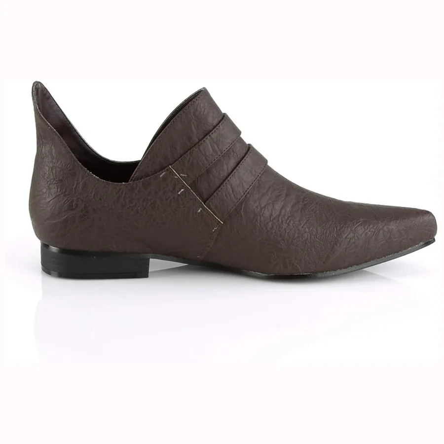 Vintage mittelalterliche Renaissance Piraten Kolonial Schuhe Steampunk viktorianischen Gericht Herren Leder Loafer Halloween Cosplay Schuhe