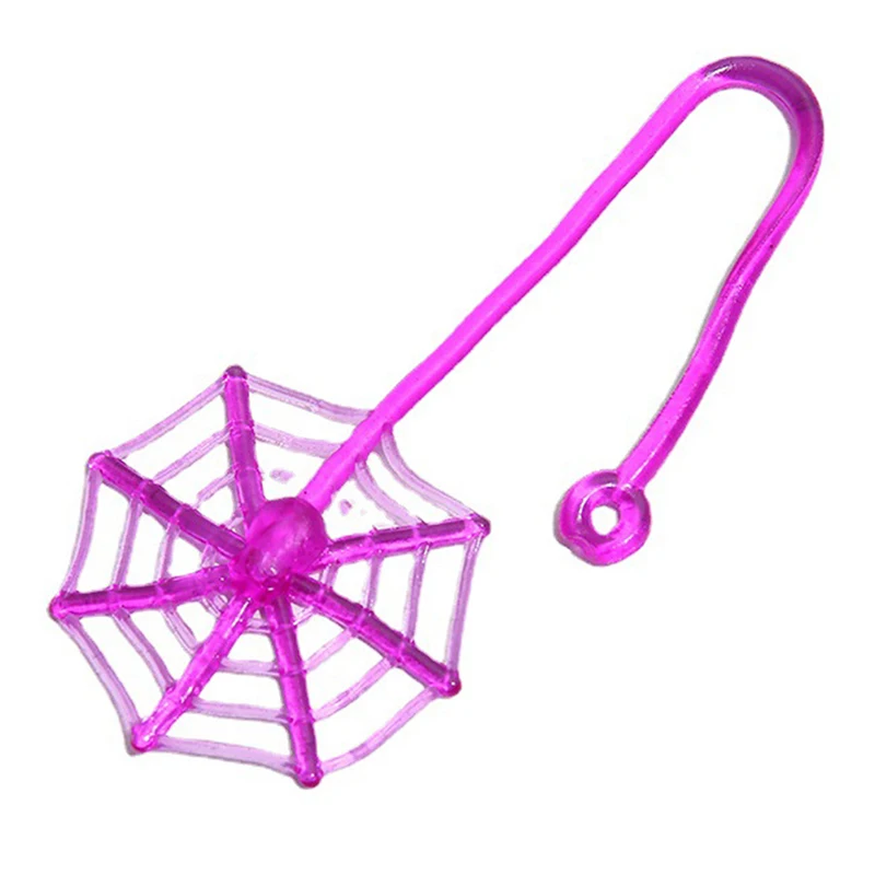 10 Stück elastisch dehnbare klebrige Spinnennetz Klettern Neuheit Spielzeug für Kinder Geburtstags feier begünstigt Halloween Party Dekorationen Image