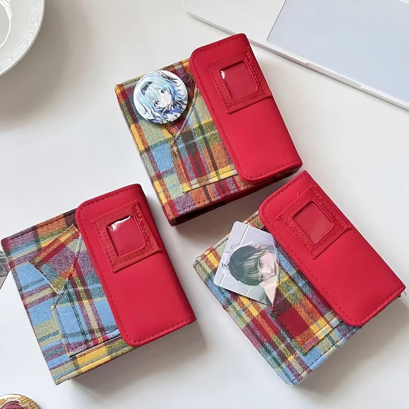 Livre de cartes à grille en tissu à feuilles mobiles, couleur bonbon créative, Album Photo, Collection de photos idole de mode, cartes photo K-pop, classeur de collecte