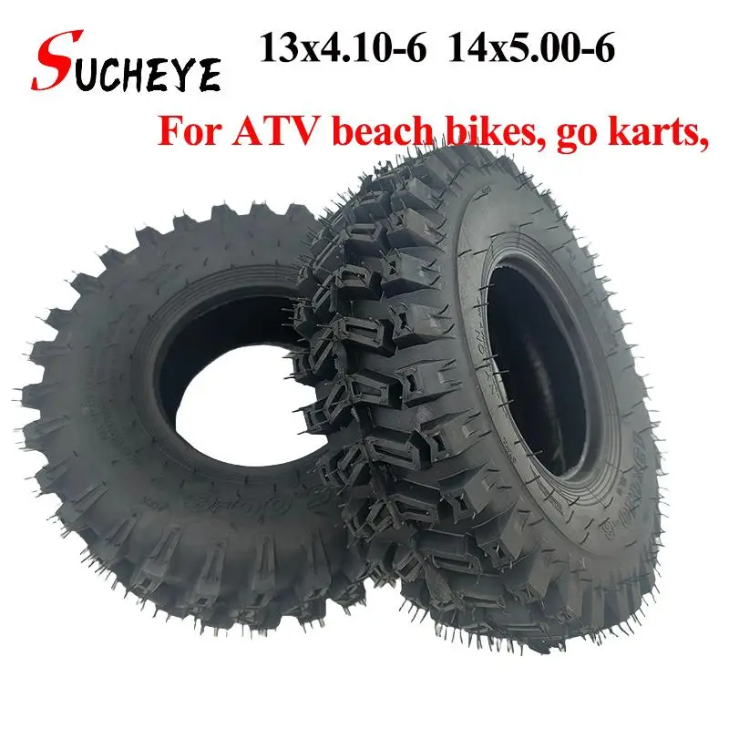 Hochwertige 13x4.10-6 14x5.00-6 Vakuumreifen, neu für ATV Allrad-Offroad-Kart-Dreirad, Allrad-Reifenersatz Image