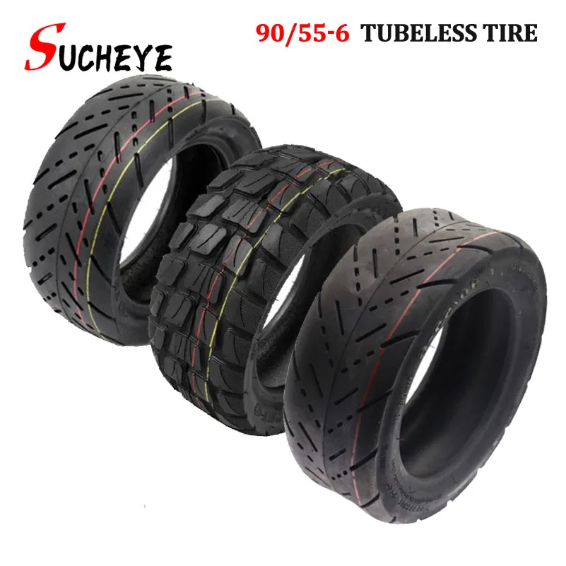 TUOVT Offroad-Vakuumreifen 90/55-6 Aufblasbarer City-Road Tubeless-Reifen für faltbaren Elektroroller Image