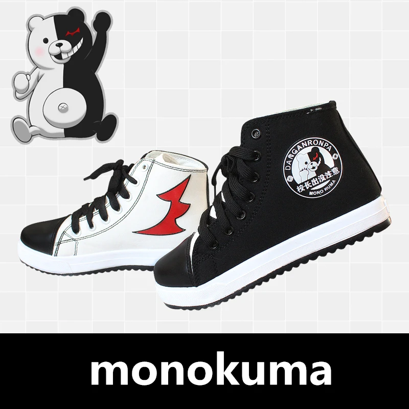 2019 neue Anime Danganronpa Monokuma Cosplay Requisiten Leinwand Schuhe Frauen Männer Jugendliche Sport Schuhe Täglich Casual Outdoor Reise Schuhe