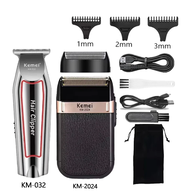 Kemei Haarschneidemaschine Kit KM-2296 KM-032 KM-2024 Herren Elektrorasierer Haarschneidemaschine Professionelle Haarschneidemaschine Image