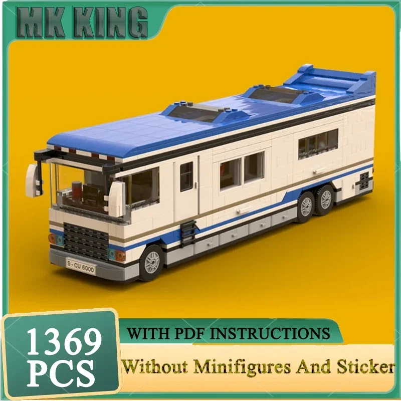 Luxus Wohnmobil Modell Moc Bausteine Stadt Autos Technologie Modulare Stadt Pendeln Fahrzeug Blöcke Bau Montage Spielzeug Image