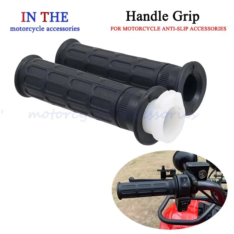Motorrad-Lenkergriffe links rechts Paar Universal-Handgriff Gas für Honda CG110 CG125 JX125 CB125S SL100 SL125 XL100 Image