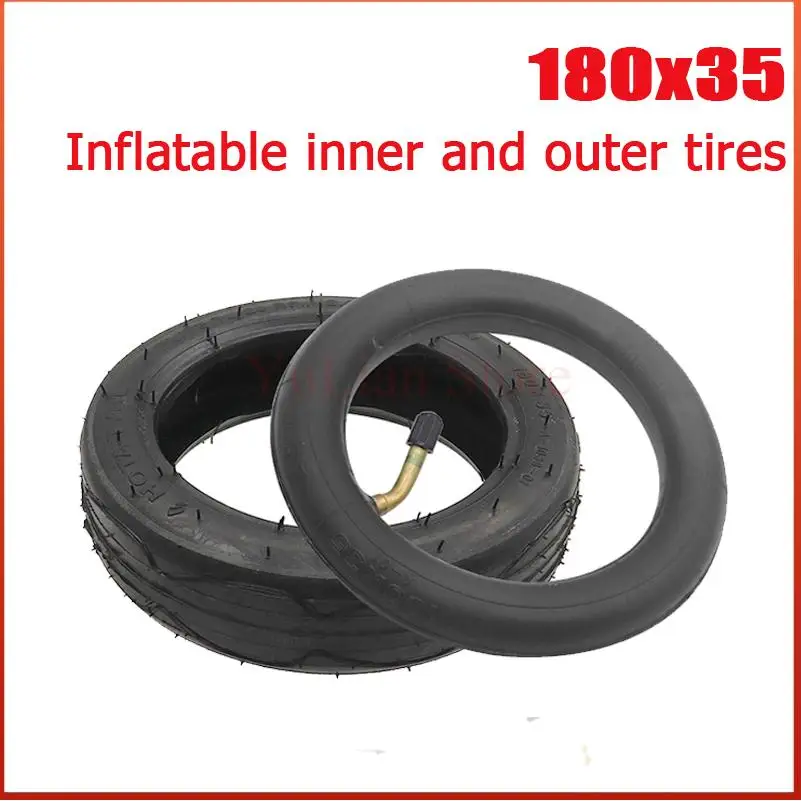 Gute Qualität 180x35 Innenrohr Außenreifen Vorderrad 7 Zoll Reifen für Kinderwagen Kinderauto Zubehör Image