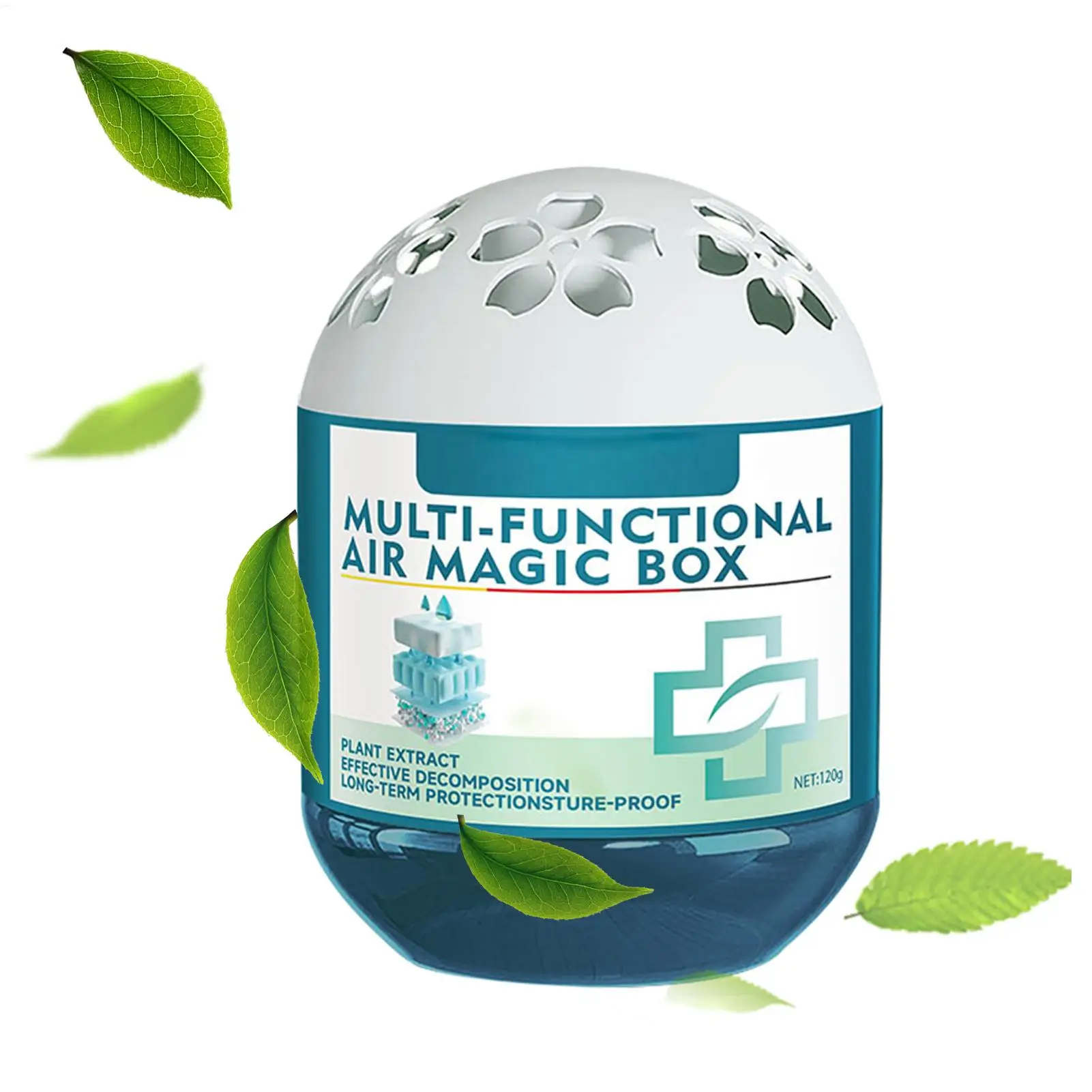 Luftreiniger und Staubentferner für den Innenbereich, multifunktionaler Luftreiniger, 120 g, Pflanzenextraktformel für Zuhause, Wohnzimmer, Schlafzimmer Image