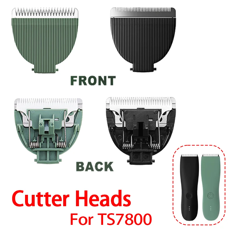 Körperhaarschneider, Rasierer für Männer, Ballschneider für Leistengegend, Scham, austauschbare Keramikklinge, wasserdichte Clippe-Ersatzklingen Image