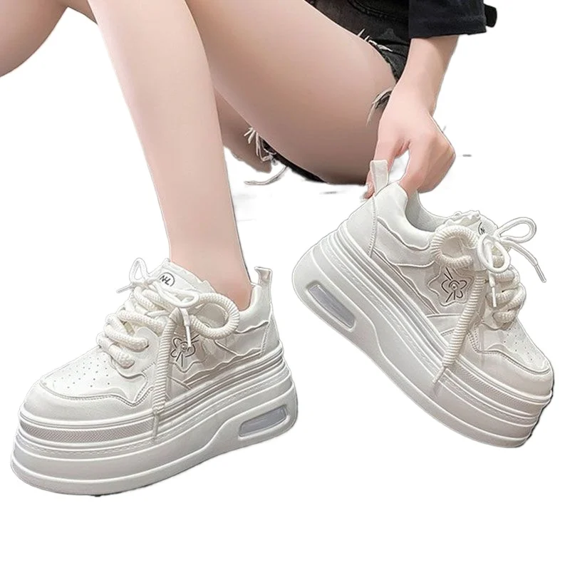 2026 frauen Turnschuhe Weiß Tennis Frauen Schuhe Frühling Sommer Weibliche Reihe Schuhe Plattform Wohnungen Casual Damen Vulkanisieren Schuhe Spitze-up