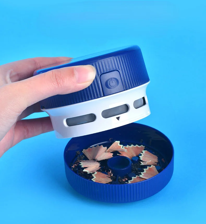 Desktop-Staubsauger Mini kleine Haushalt Gummi Konfetti Reiniger tragbare Student liefert tragbare Staubsauger 2 x a Image