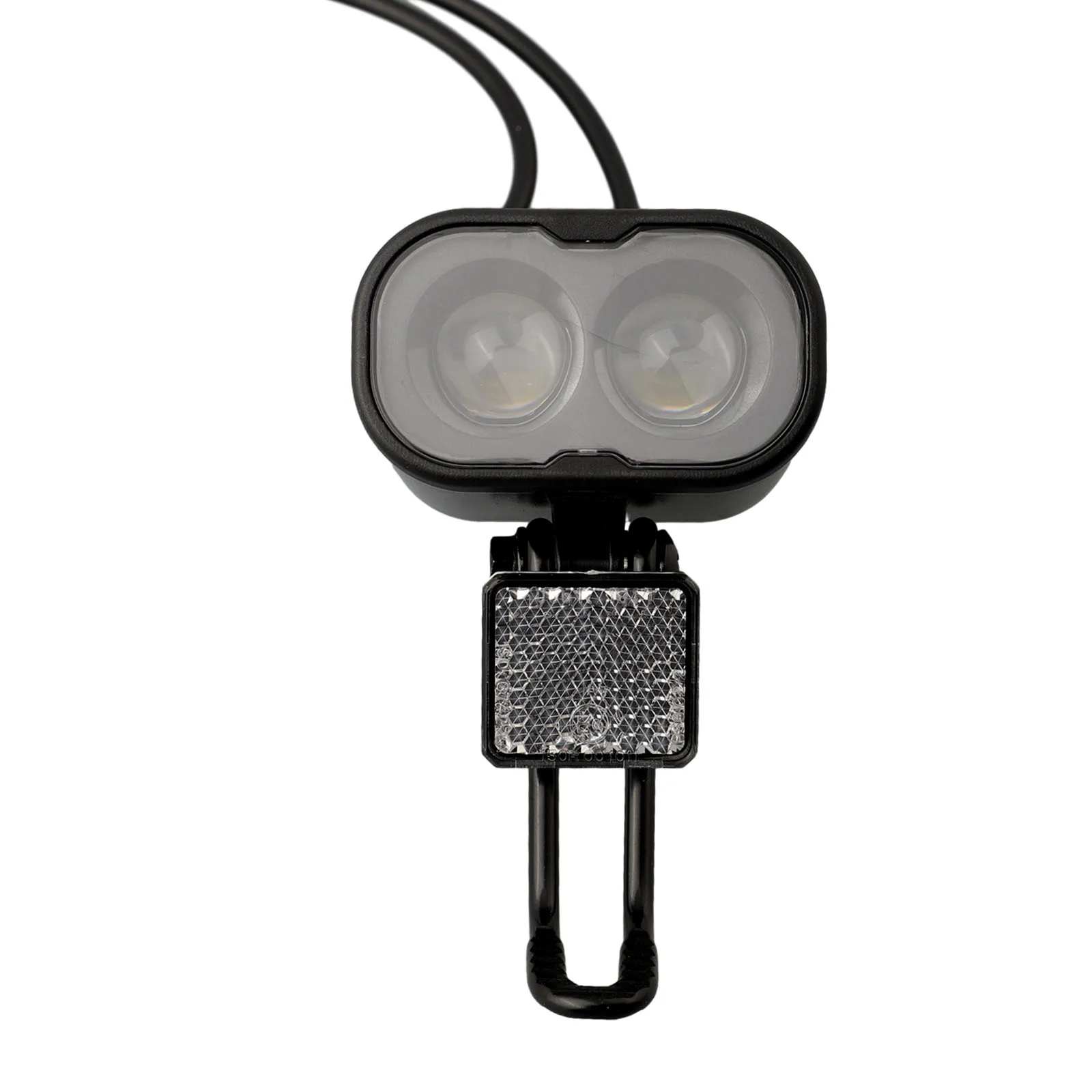 Bleiben Sie sicher und sichtbar mit diesem wasserdichten Scheinwerfer. Verbinden Sie den Akku oder den Controller, ideal für nächtliche Fahrradfahrten Image