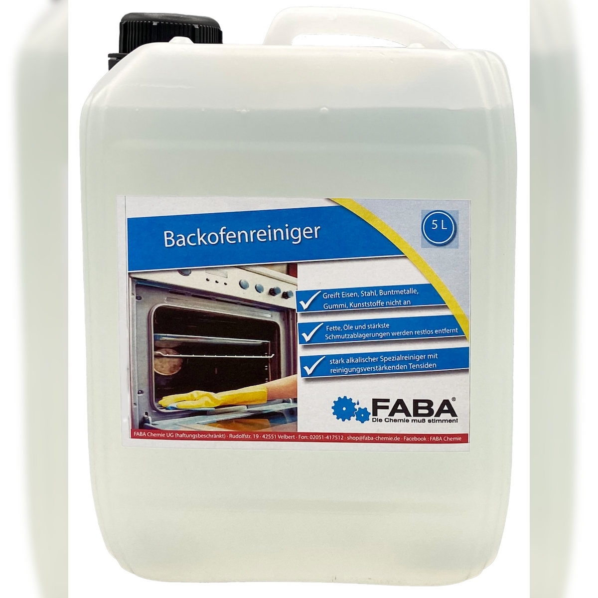 FABA Backofenreiniger Fettlöser Konzentrat Grillreiniger 5 L Image