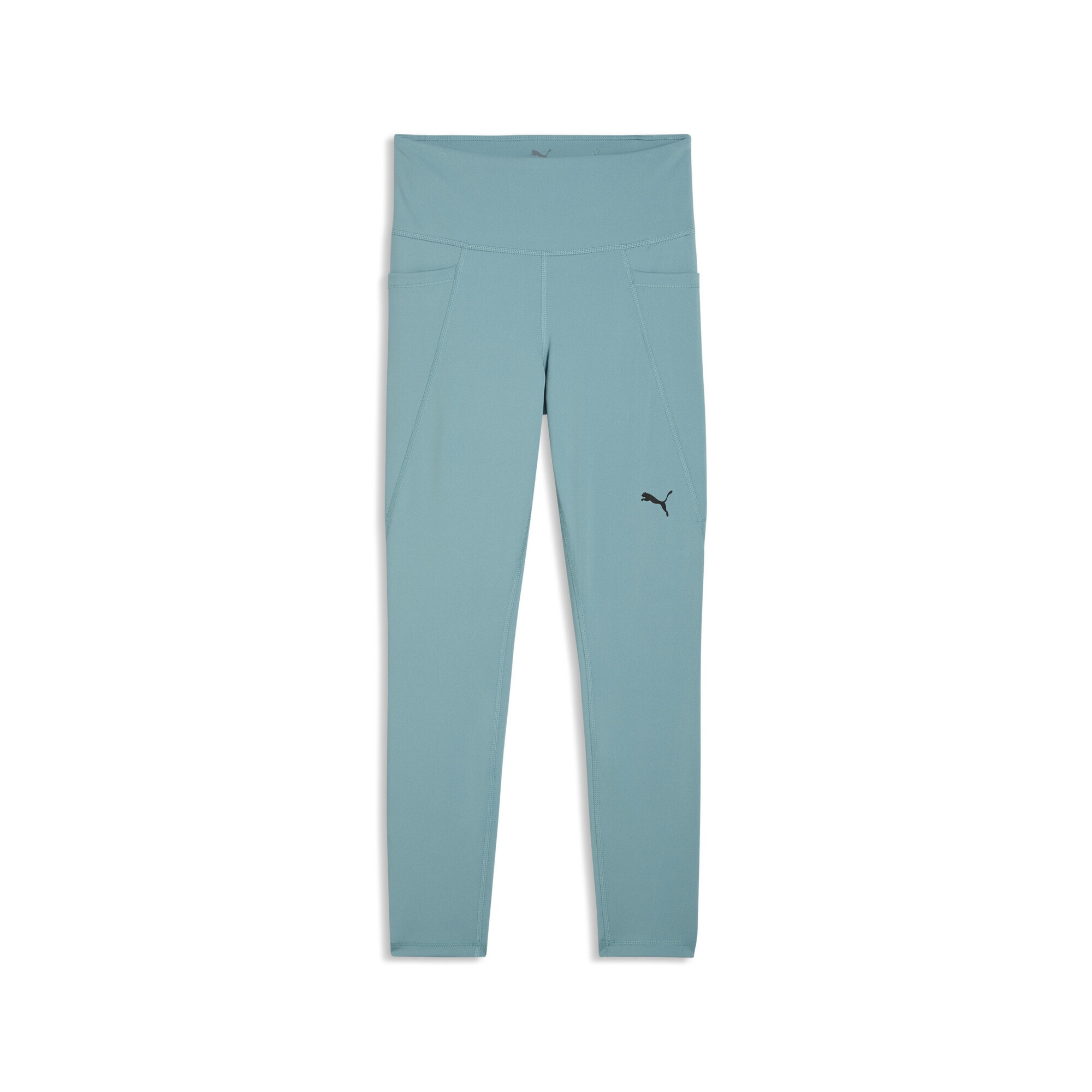 Trainingstights PUMA "TAD ESSENTIALS 7/8-Leggings Damen", Damen, Gr. M, Normalgrößen, baltic sea blau, Obermaterial: 85% Polyester, 15% Elasthan; Innenbund: 13% Elasthan, 87% Polyester, eng, Hosen