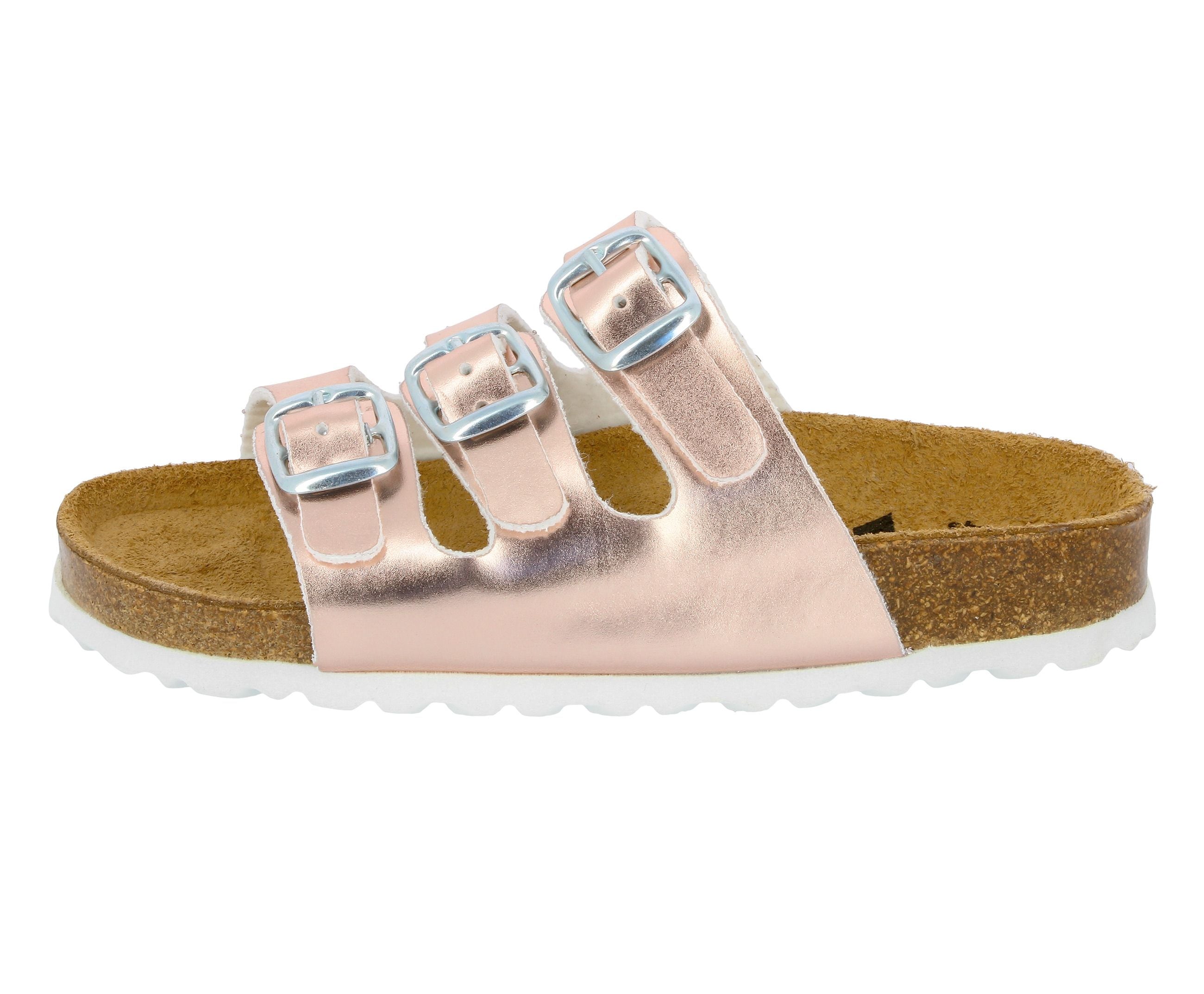 Pantolette LICO "Pantolette Bioline Kids Shine", Kinder, Gr. 37, rosa, Synthetik, Schuhe Pantolette