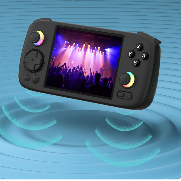 Handheld Game Console, IPS Multi touch Screen, Android, Hall Joy Stick, Hall Trigger, Video Game System black 256g(8k Games)