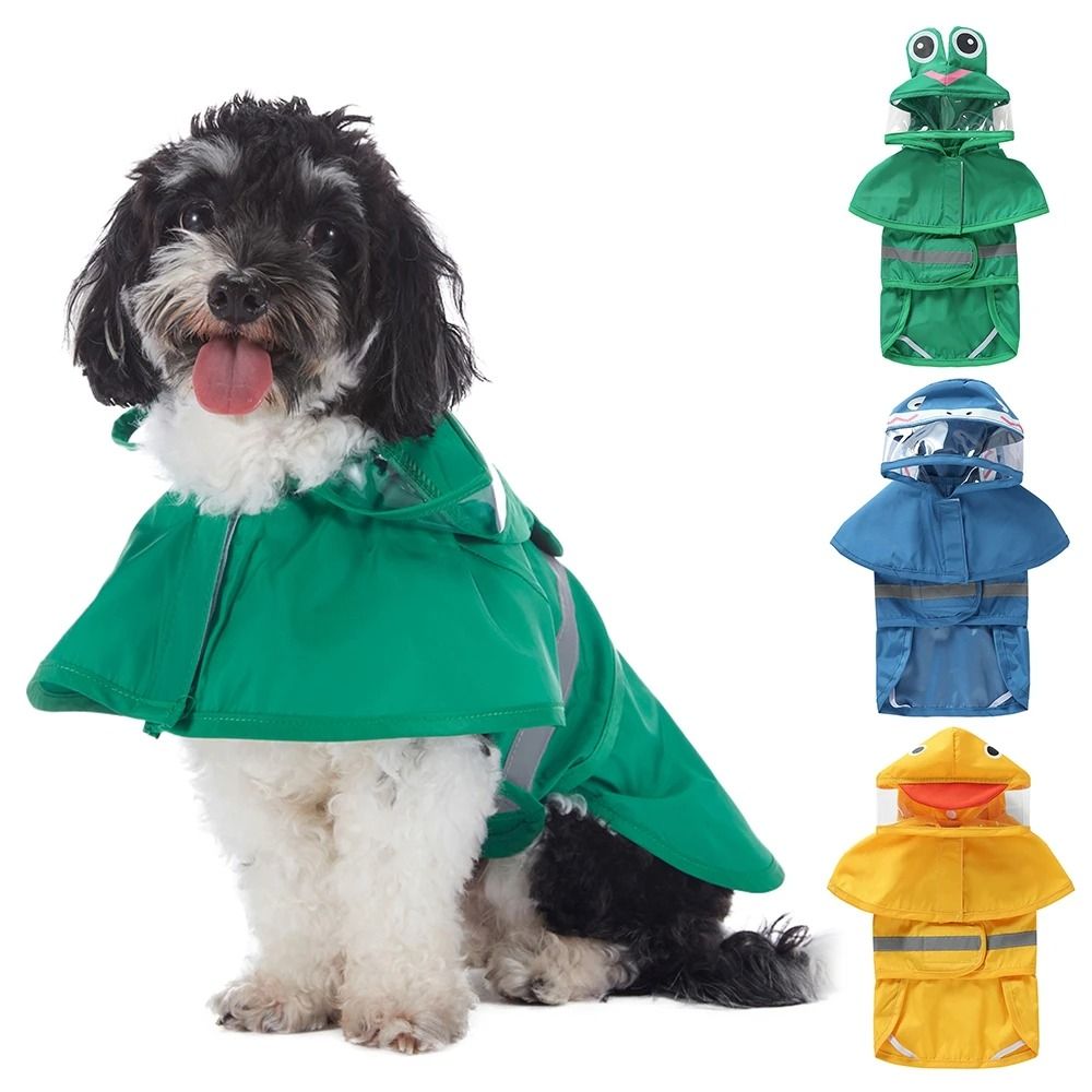 Reflective Waterproof Dog Raincoat With Hood For Outdoor Walks yellow 2xl