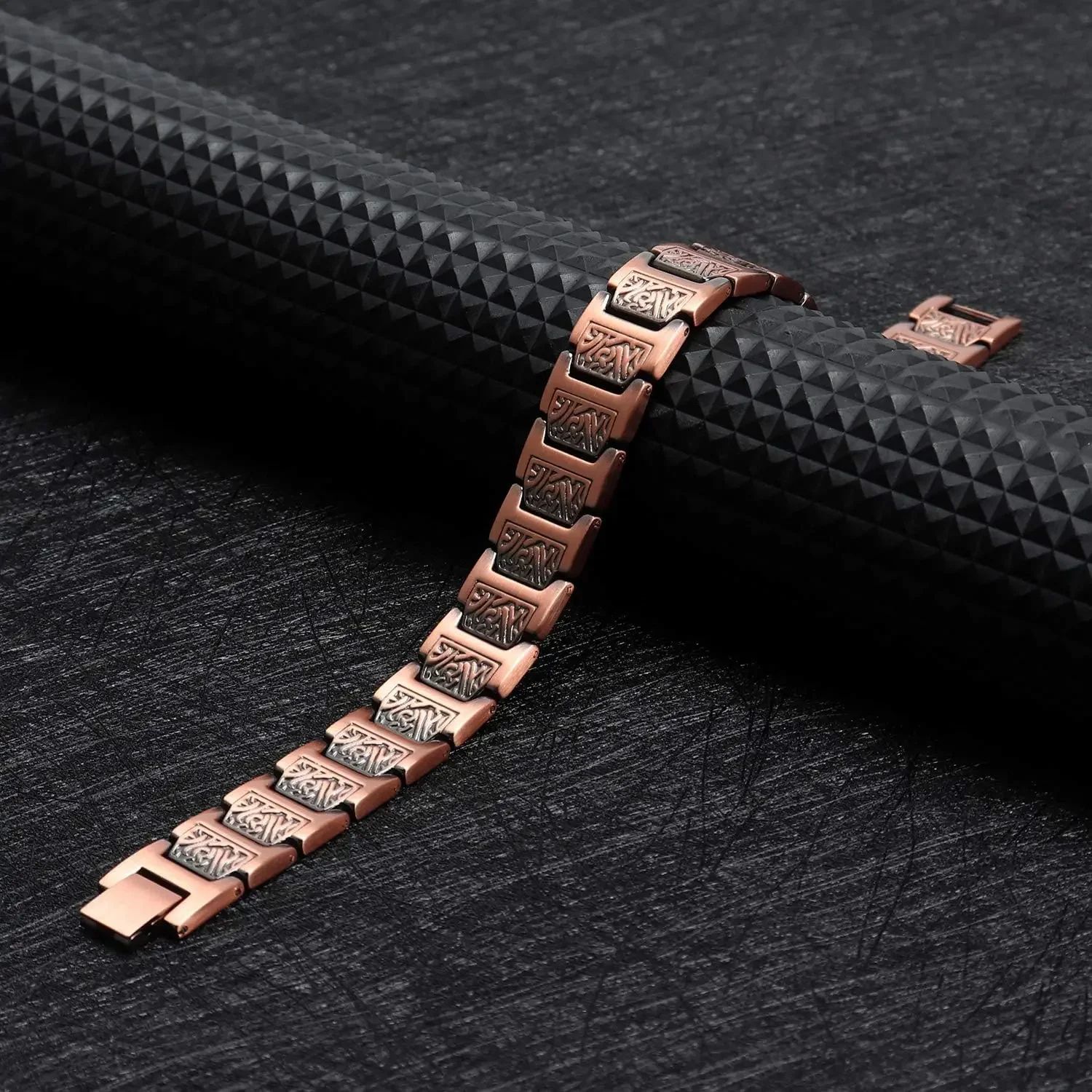 Magnetic Copper Bracelet For Men With Adjustable Fit, Supports Joint Comfort & Energy b
