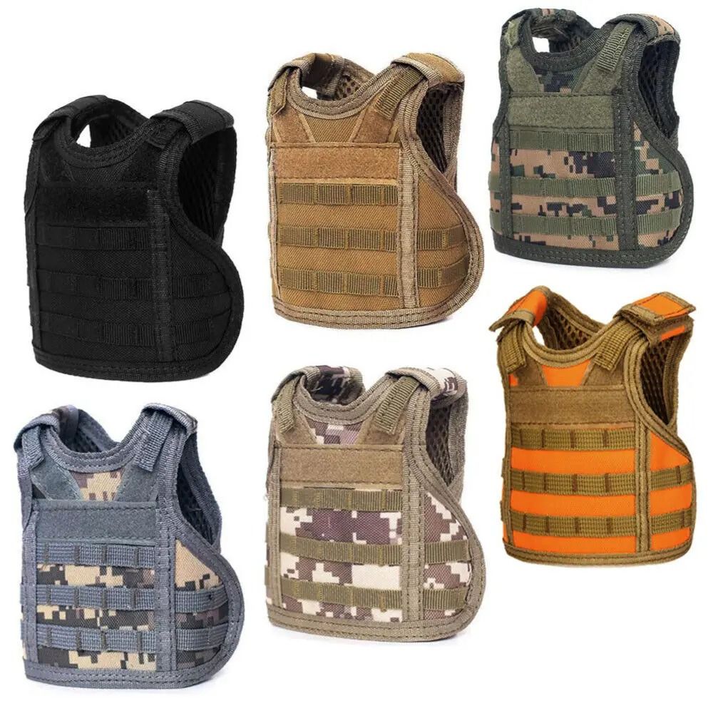 Detachable Tactical Beer Bottle Vest With Adjustable Straps For Water Wine And Beverage Bottles f