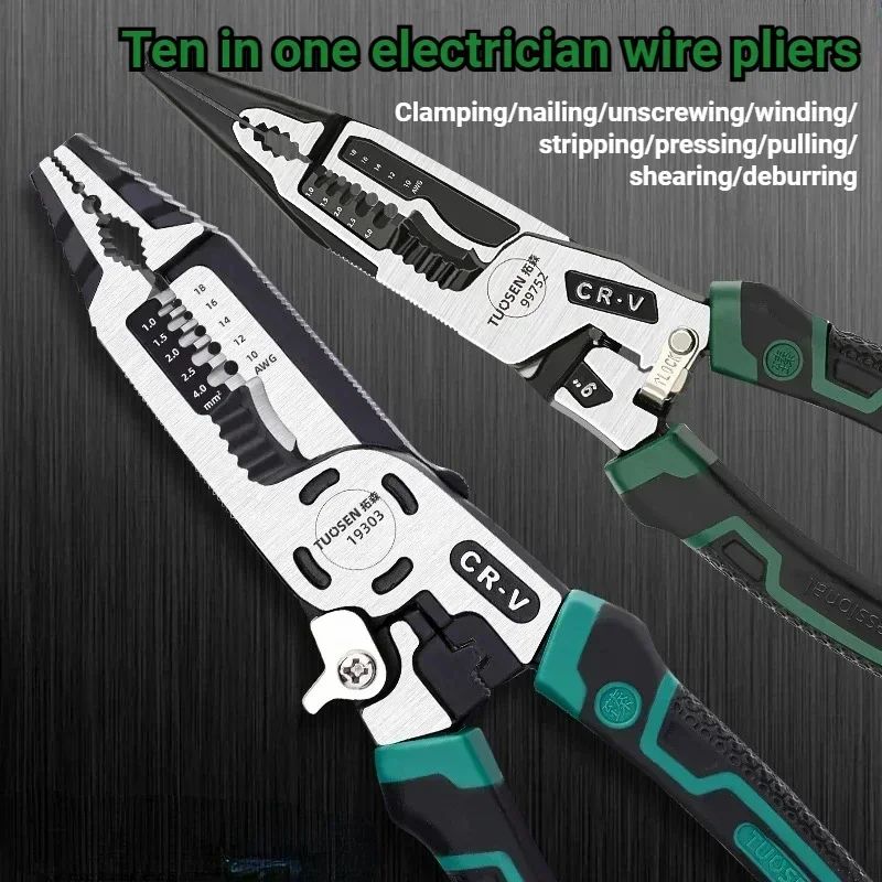 Multifunctional 10 in 1 Professional Pliers Tool a (10 In 1 Pliers)