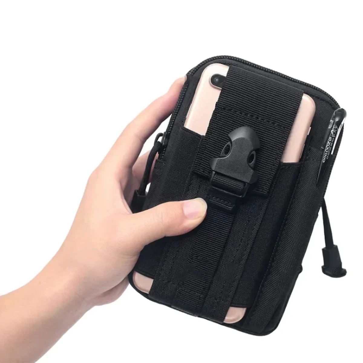 Camouflage Tactical Drop Leg Bag Multifunction Motorcycle Thigh Pouch & Waist Pack For Riding, Hiking, Sports & Outdoor black