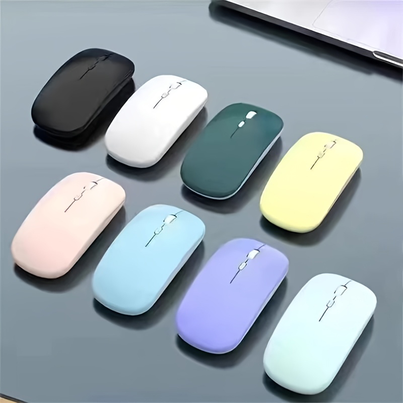 Wireless Mouse Silent PC, Bluetooth Computer Mice, Portable Gaming Mouse For Laptops, IPad Air, Pro, Tablet PC light Purple