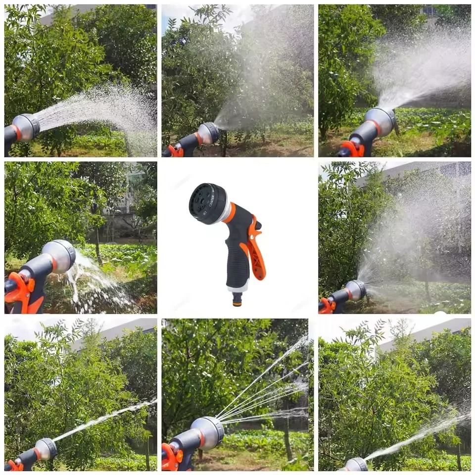 High Pressure Garden Hose Spray Nozzle 8 Pattern Watering And Car Wash Spray Gun High Pressure Garden Hose Spray Nozzle 8 Pattern Watering And Car Wash Spray Gun