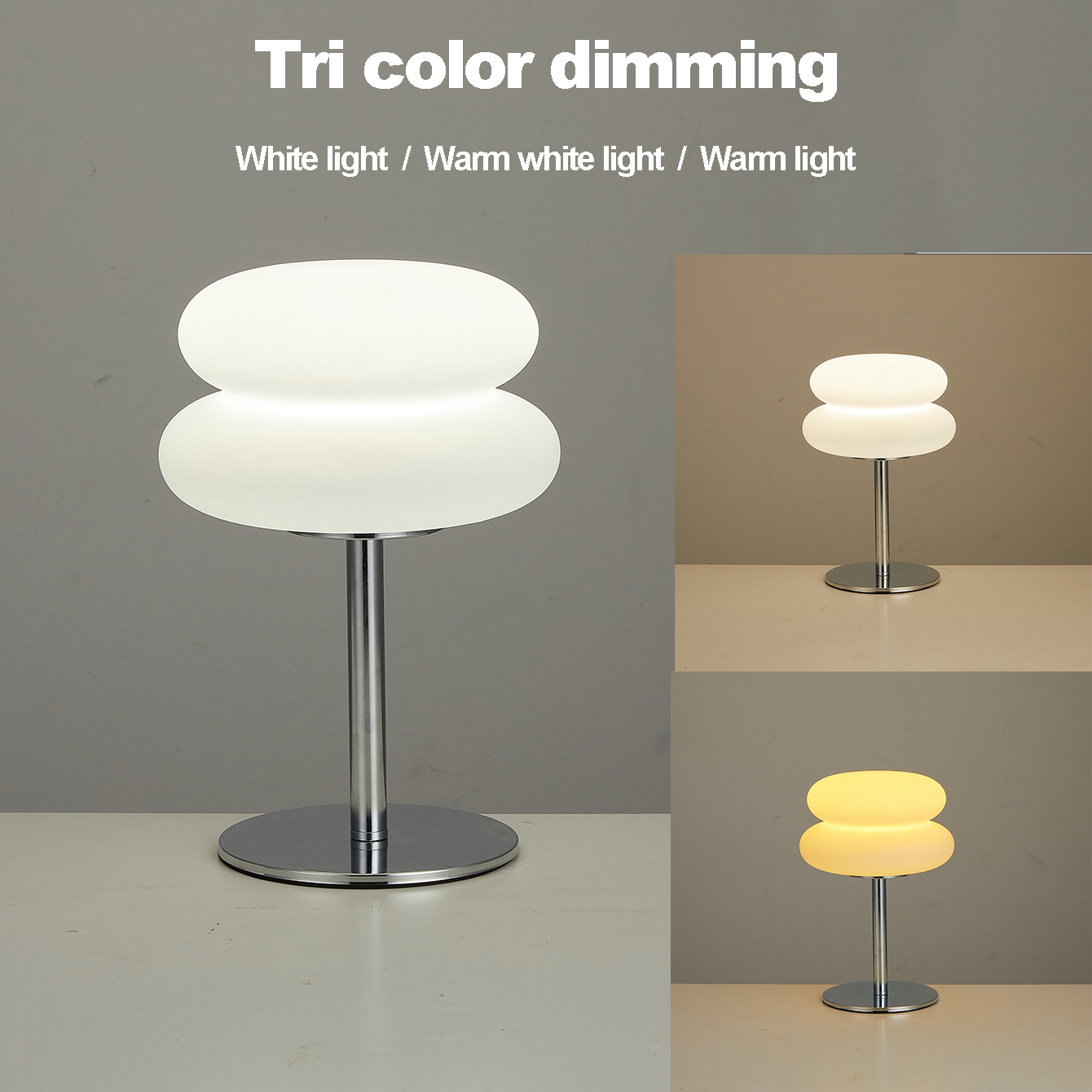 USB Plug Bedside Lamp, Creamy Style Table Lamp With Tri Color Dimming, Perfect For Living Room And Study pink