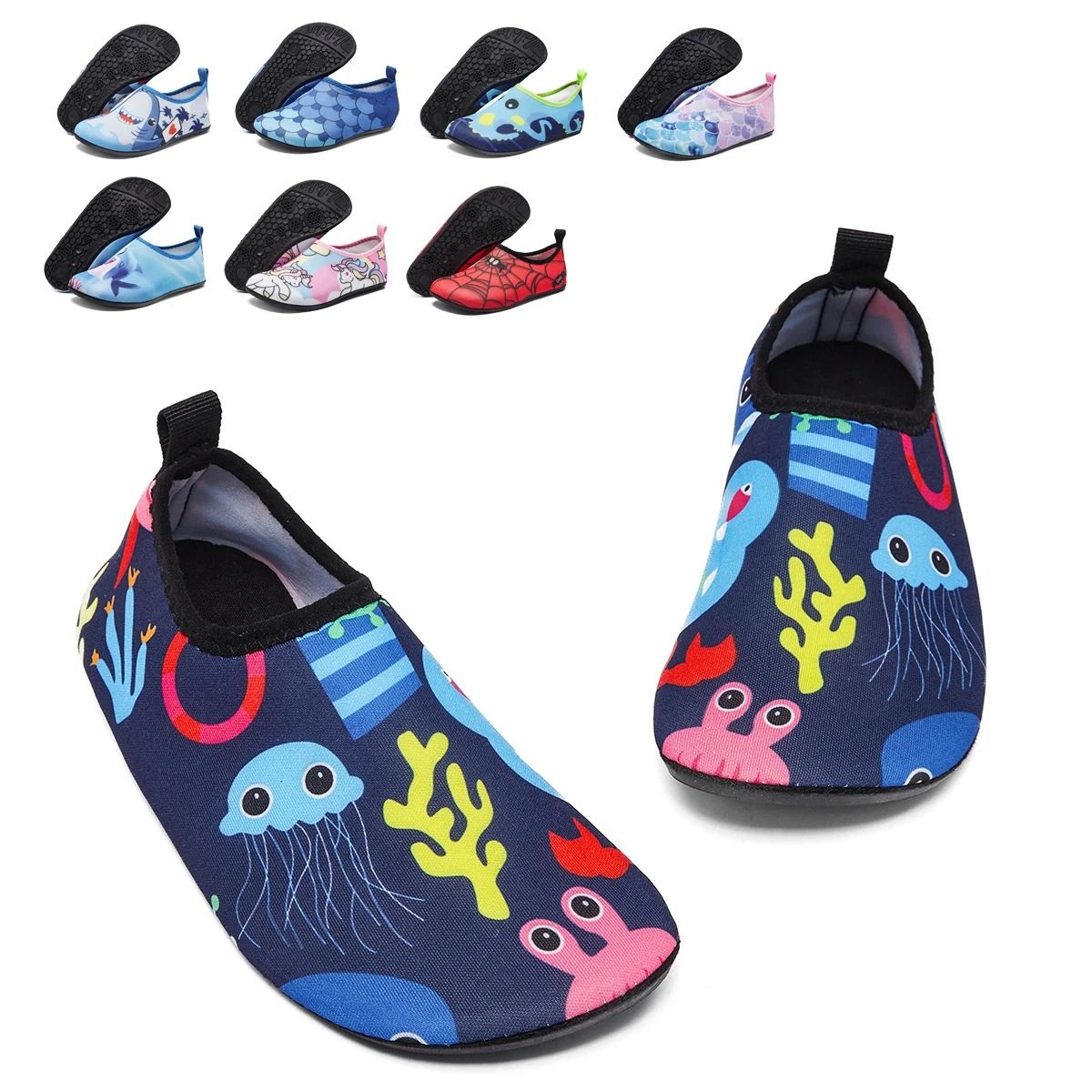 Kids Water Shoes Quick Dry Barefoot Beach And Swim Footwear dark Blue 11c