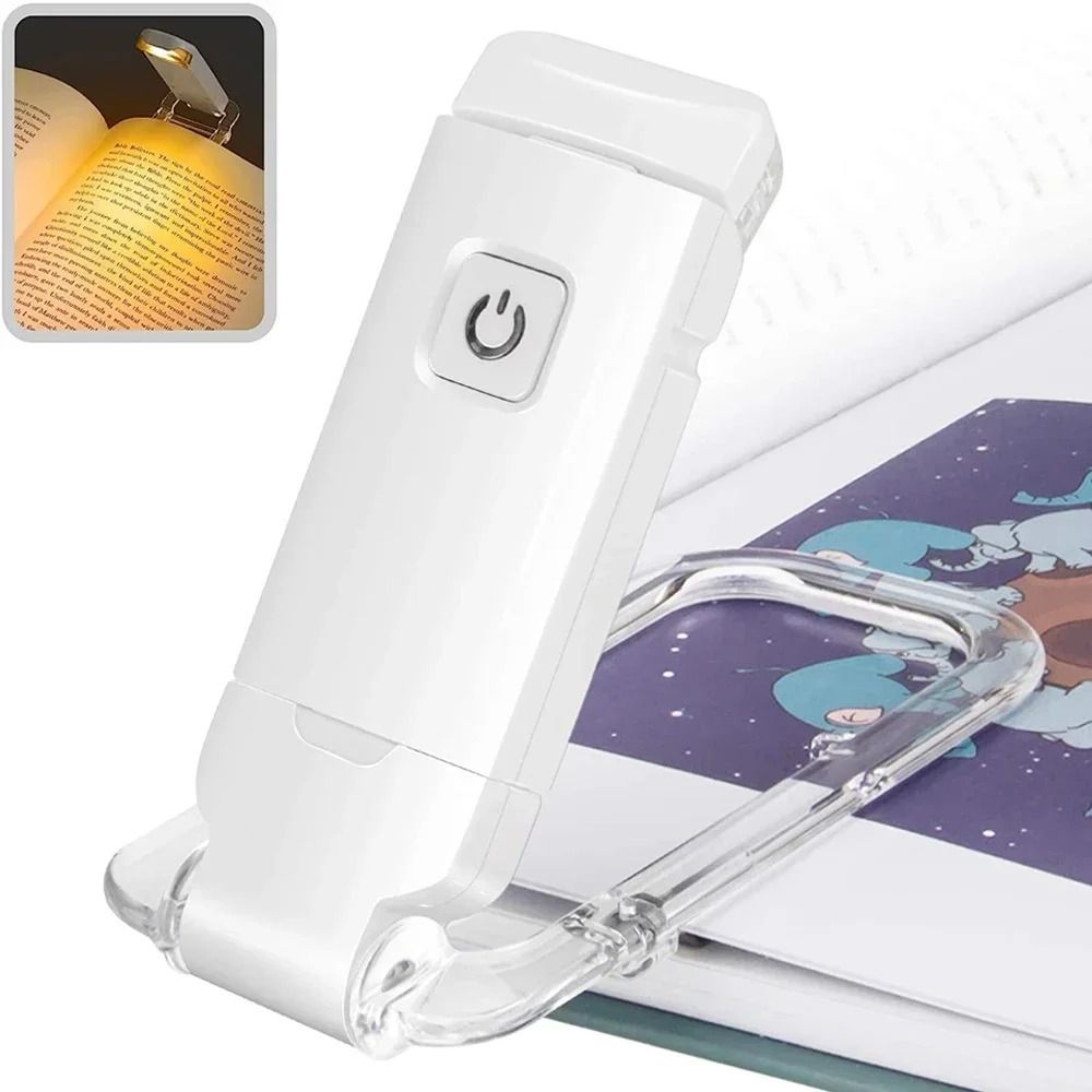 Mini LED Clip On Book Light Portable Reading Lamp With Eye Protection x 84 Light