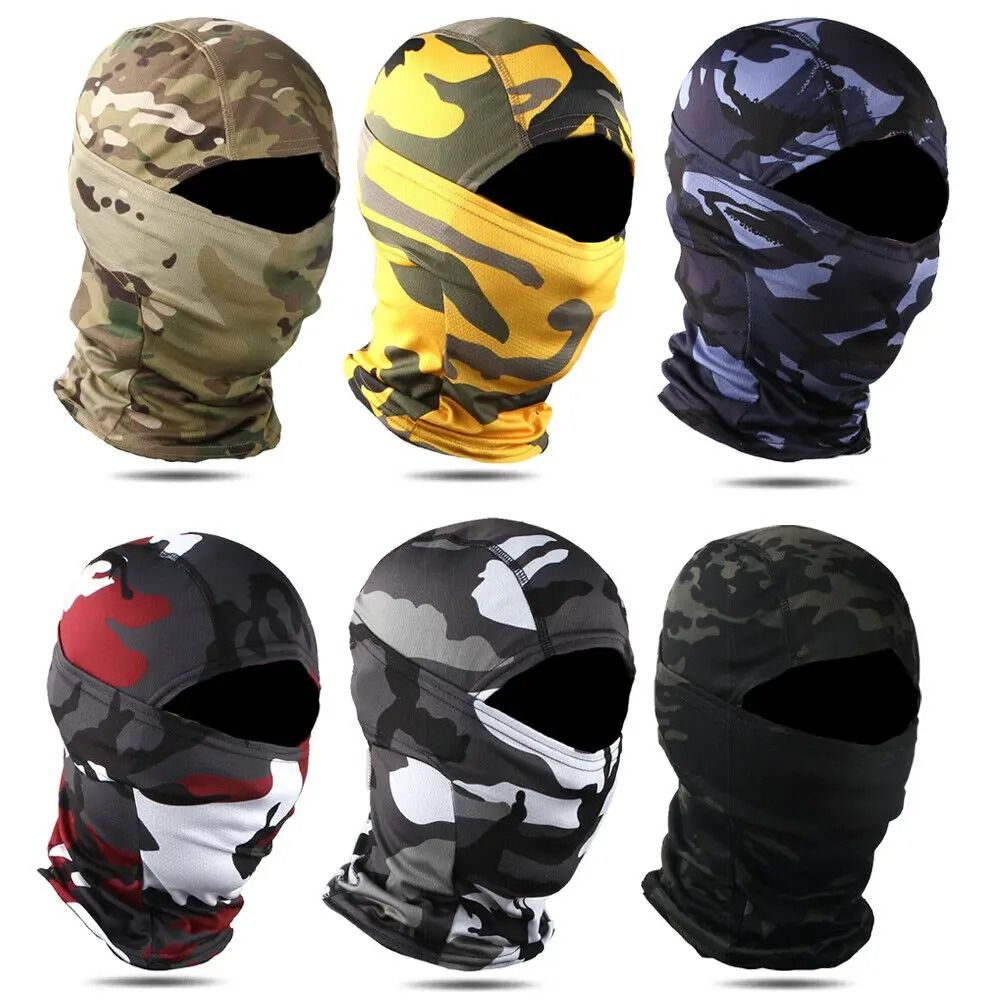 Tactical Full Face Balaclava Hood And Neck Gaiter Headwear For Fishing And Outdoor Sports u