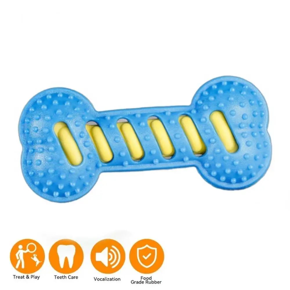 TPR Dog Bone Chew Toy Squeaky Dental Training Toy TPR Dog Bone Chew Toy Squeaky Dental Training Toy