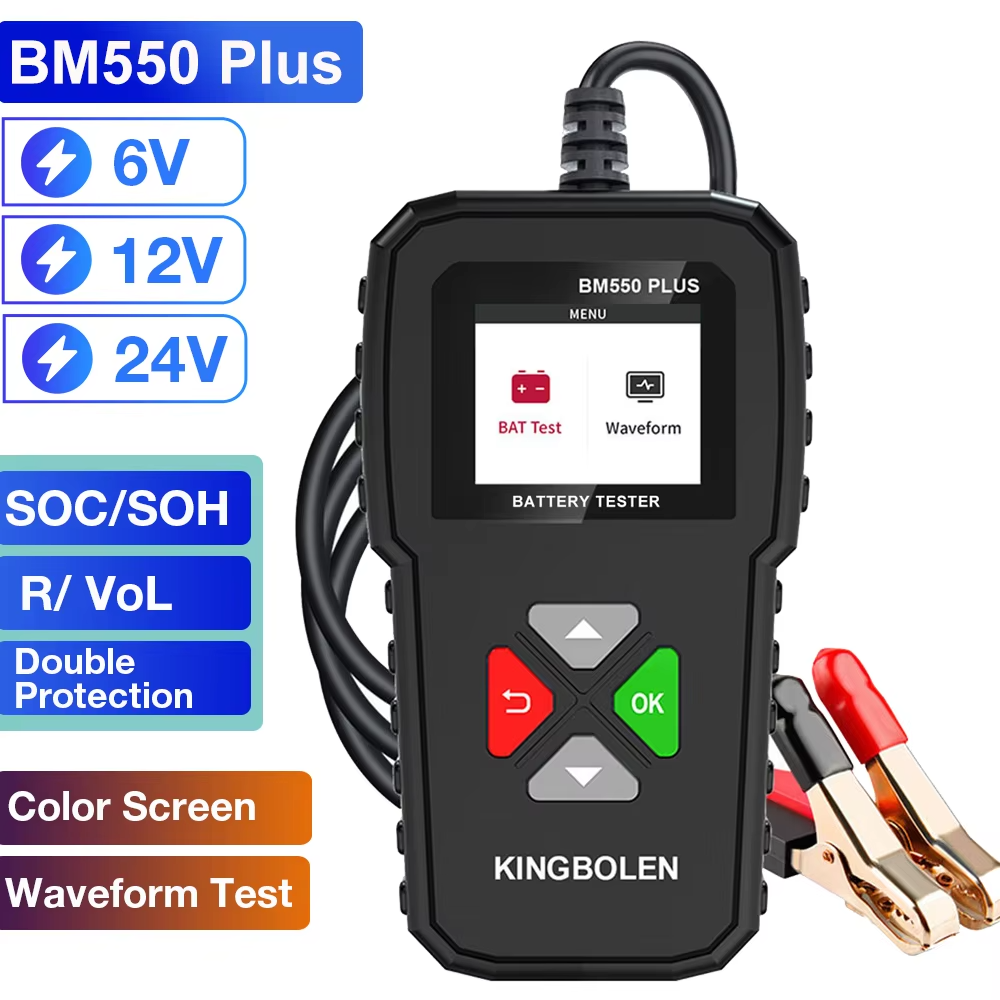 Car Battery Tester ,Auto Battery Analyzer, Battery System Tool bm550 Plus
