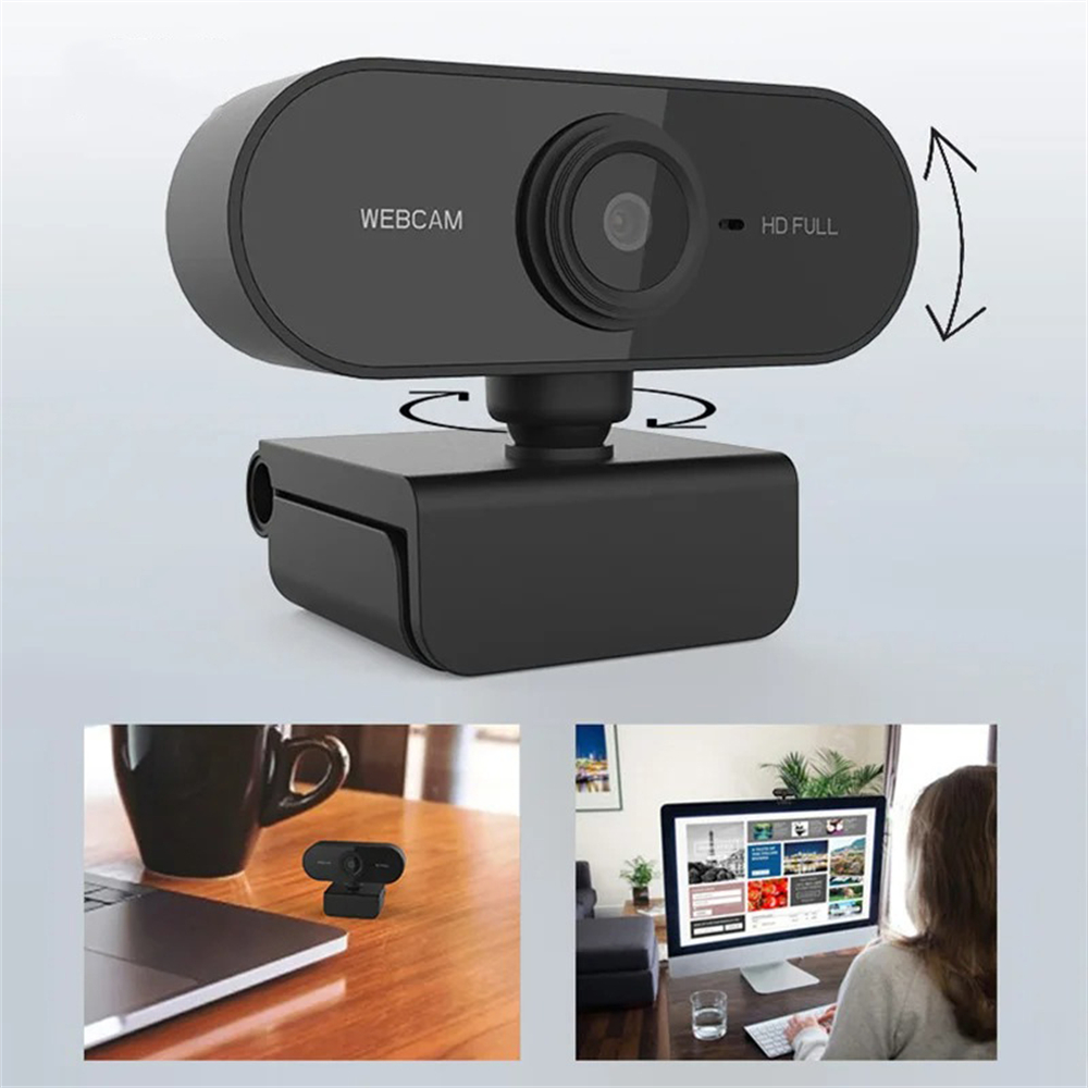 Webcam For Desktop Laptop, Mini USB Web Camera, With Microphone, Web Cam Cover For YouTube Skype Streaming 480p