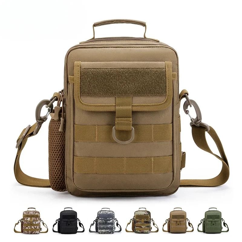 Tactical Molle Waist Bag Waterproof Outdoor Shoulder Pack For Hiking Fishing Camping And Travel cp