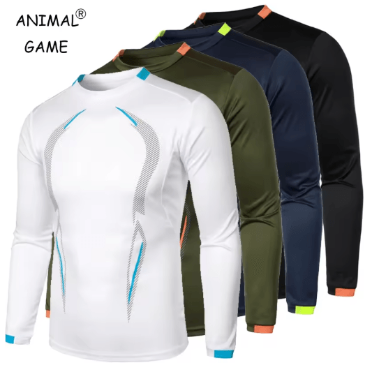 Mens Sports Training Long Sleeve T Shirt Quick Dry Lightweight Breathable Oversized Tee green 4xl
