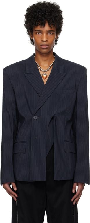 Oversize Split Blazer - Blue - OTTOLINGER Jackets