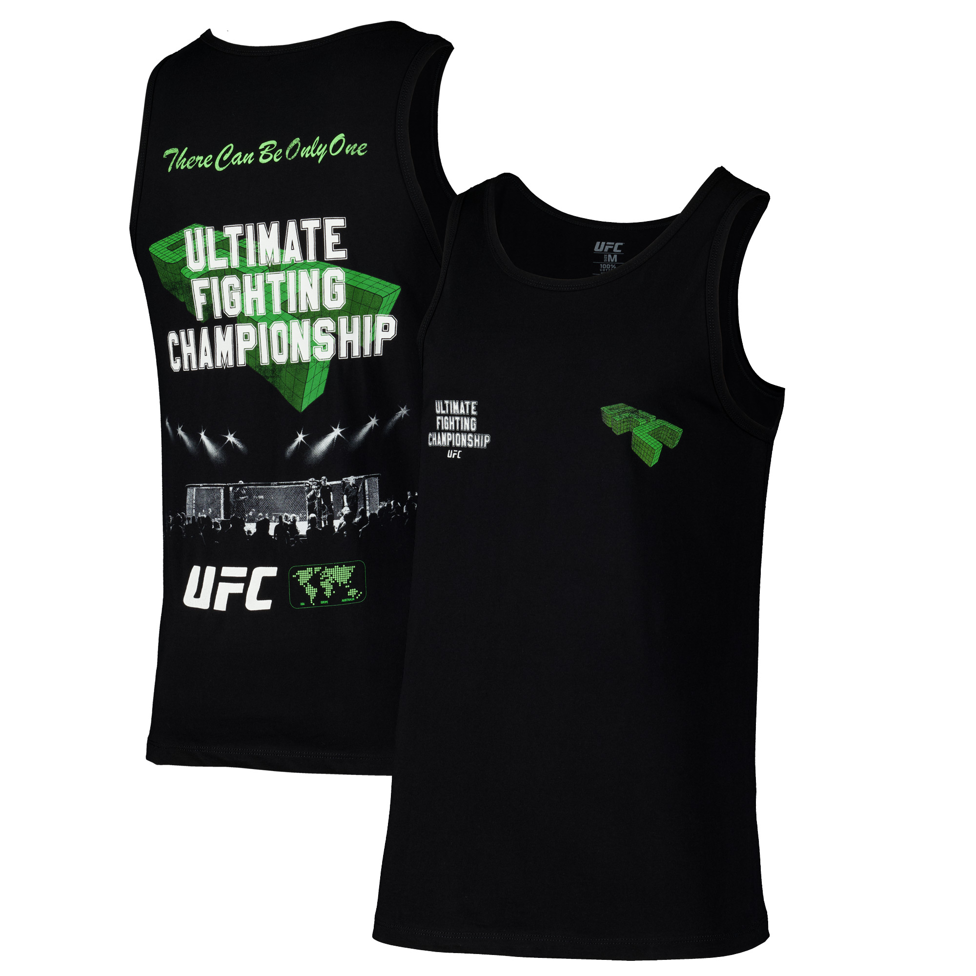 Schwarzes, asymmetrisches UFC-Tanktop für Herren Image