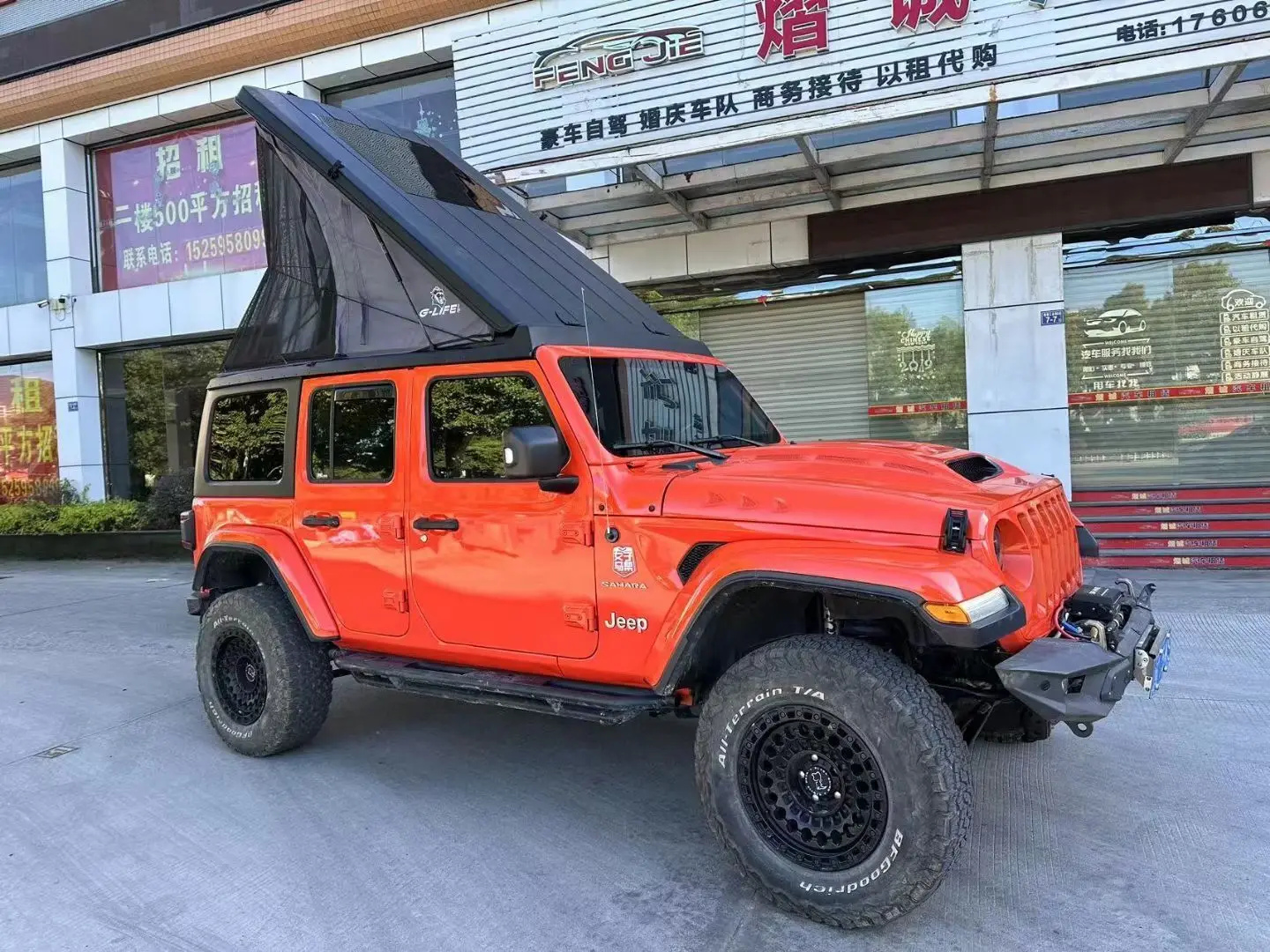 Tenda da tetto e tornio JL2020 di vendita calda in fabbrica per JK JL per Wrangler Tenda da tetto per auto da campeggio Tenda da tetto per auto pieghevole LANT