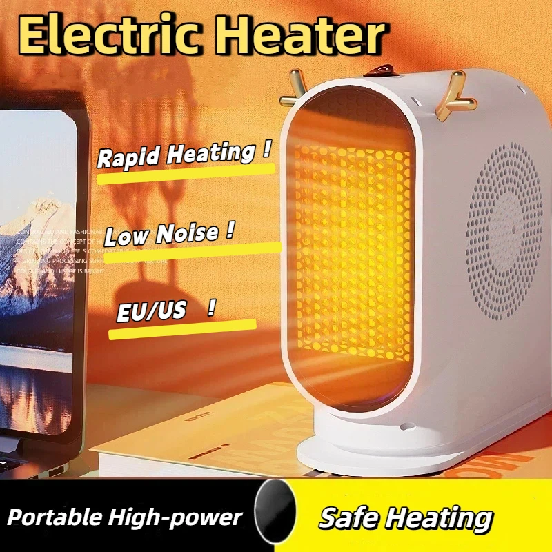 Chauffage électrique hiver plus chaud ménage chauffage de bureau ventilateur Thermostat réglable chauffage de pièce appareil ménager poêle de chauffage