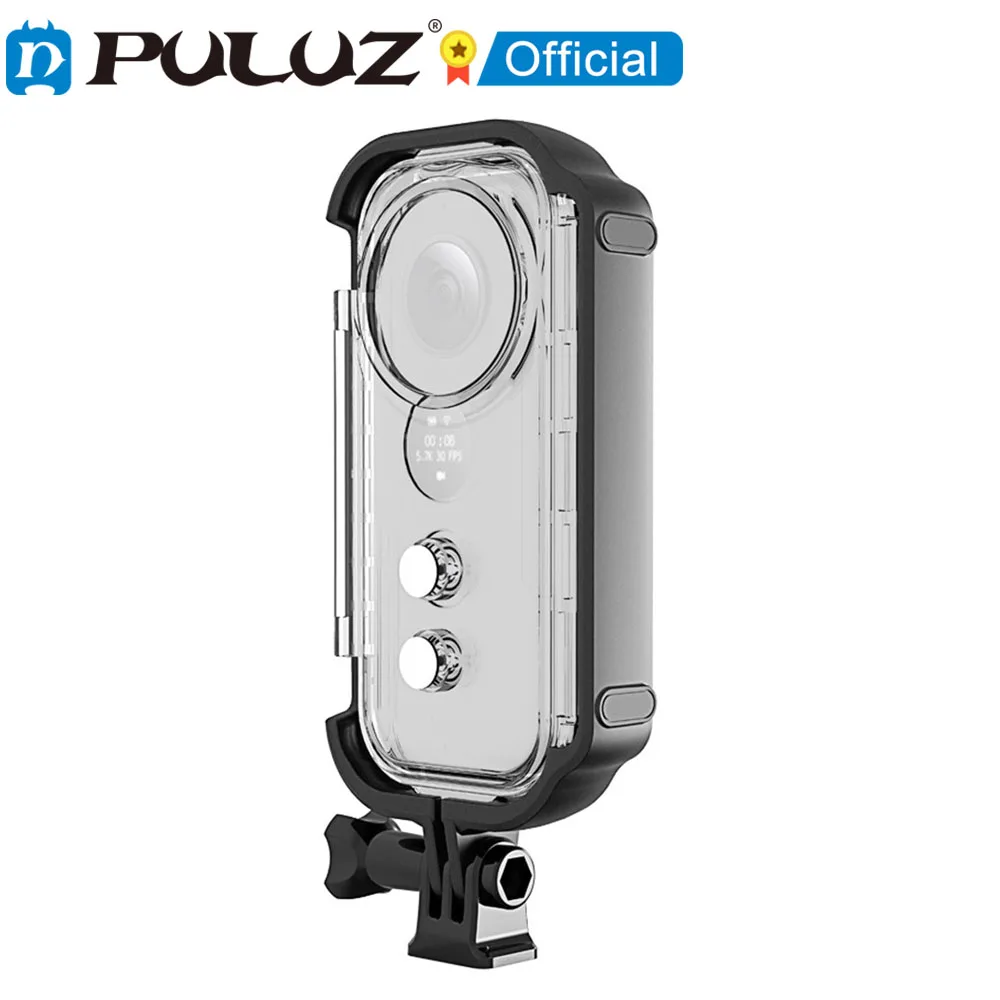 PULUZ 30 m wasserdichtes Unterwassergehäuse Schutzhülle für Insta360 ONE X, mit Schnalle, Basishalterung und Schraube Image