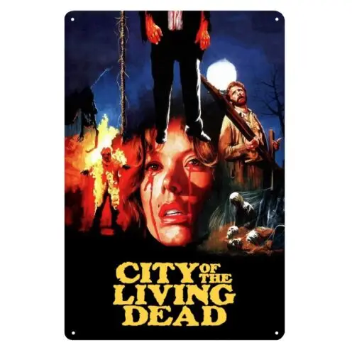 Y1, City of the Living Dead Film-Metallplakat – Sammel-Blechschild, Größe 20 x 30 cm