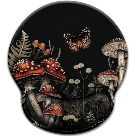 Cat Ergonomic Mouse Pad with Wrist Rest Gaming Mouse Pad with Wrist Support Funny Mouse Pads for Desk Computer Mousepad with Non-Slip Pain Relief PU Base Cute Office Desk Accessories