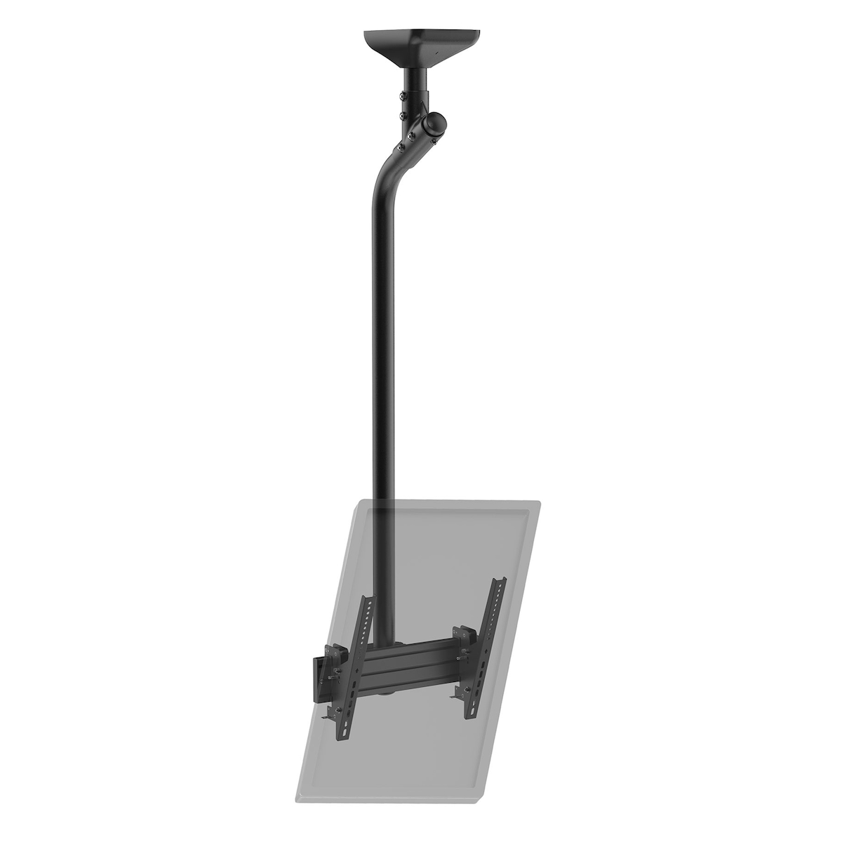 KIMEX - TV-Halterung neigbare Decke 1 Hochformatbildschirm 43''- 75'' Höhe 175cm schwarz Image