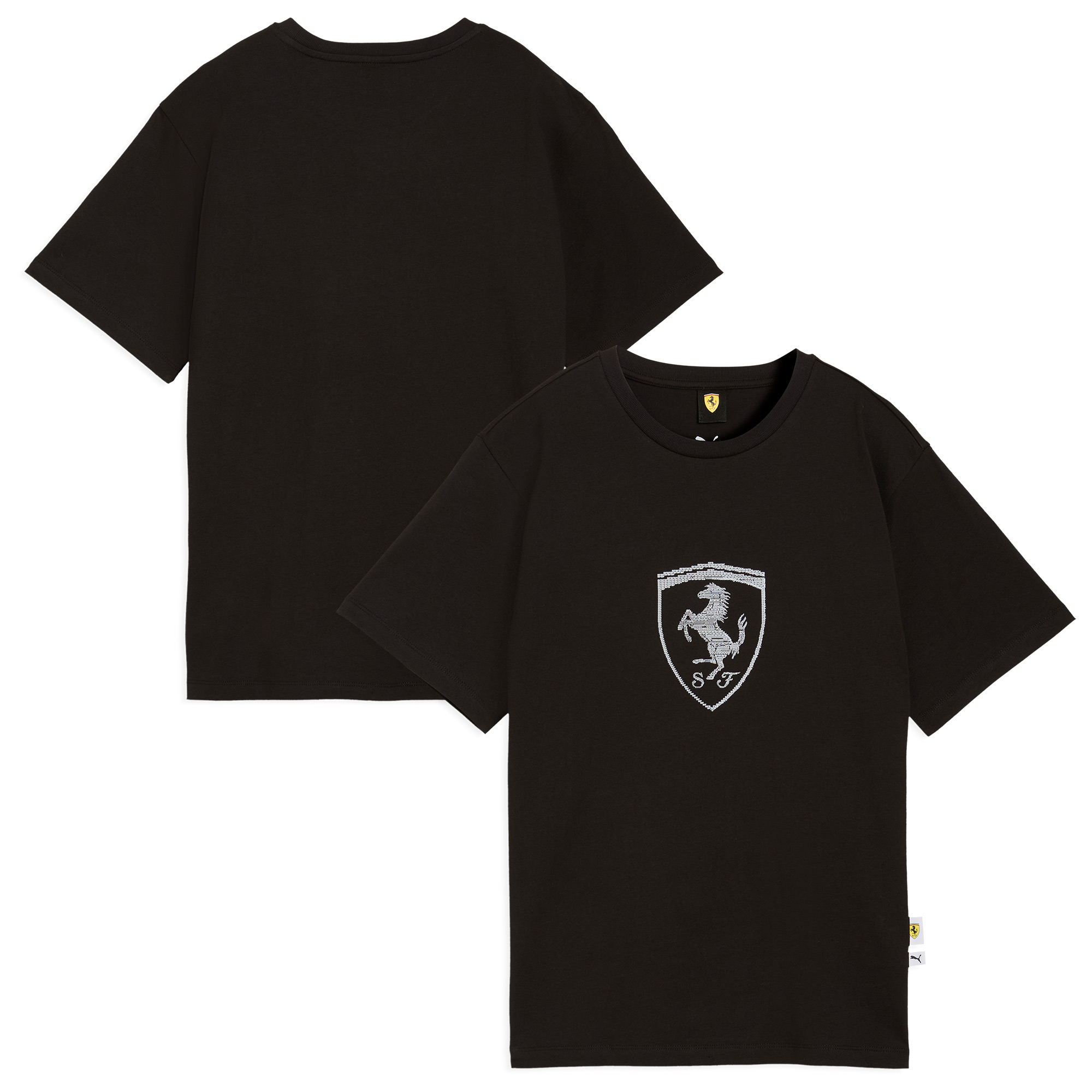 Scuderia Ferrari Wappen-T-Shirt von Puma – Damen – Schwarz Image