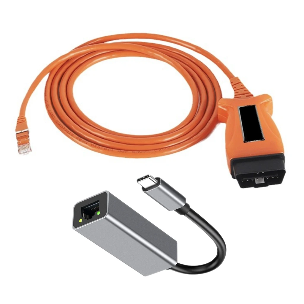 ENET OBD2-Kabel + Typ C für BMW F-Serie und neuer ICOM E-SYS ISTA Bimmercode Image