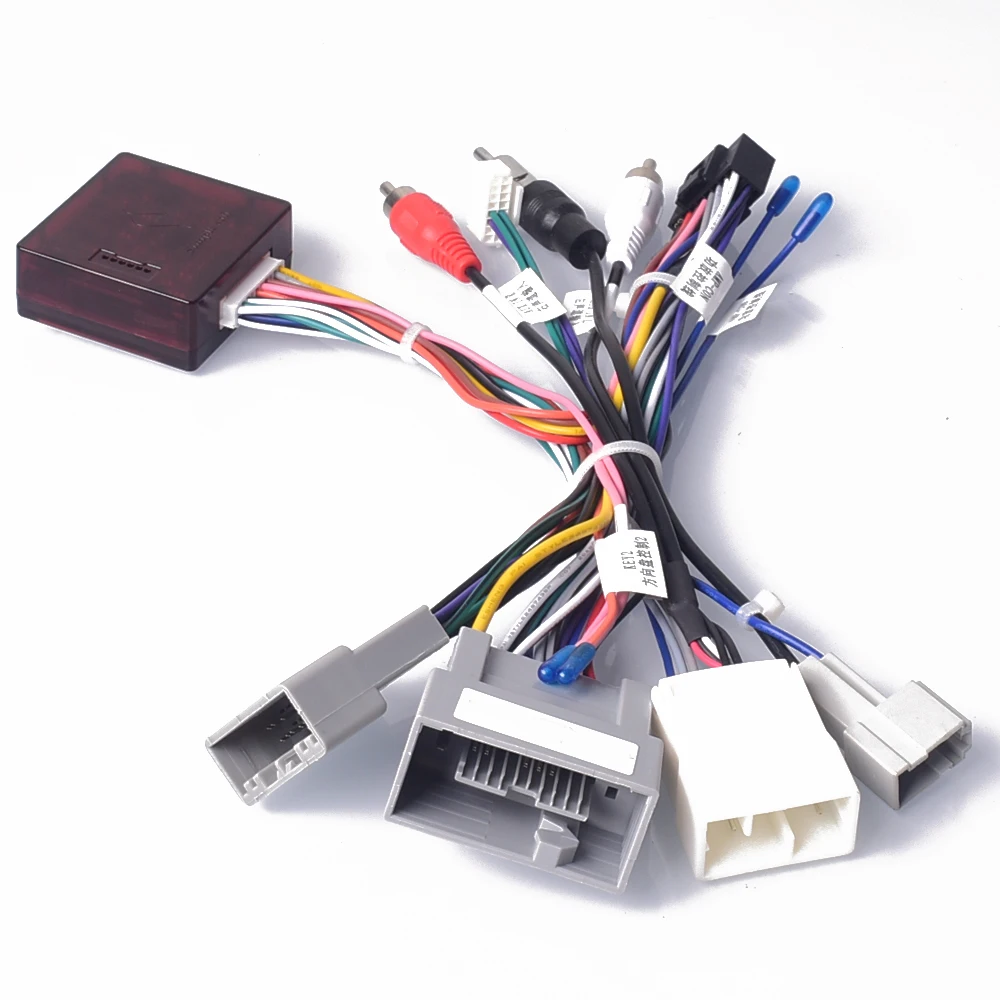 Auto Radio Stereo Kabelbaum Kabel Adapter Android 16pin Für Honda Civic CRV 2012-2015 Canbus Lenkrad steuerung Image