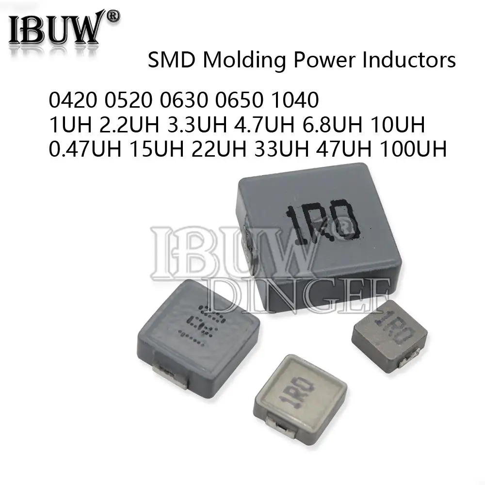 10 Teile/los 0420 0520 0630 0650 1040 1UH 3,3 4,7UH 6,8 10 15 22 33 47 68 UH 100UH 2,2UH SMD Form Power Induktivitäten 1R0 2R2 6R8 Image