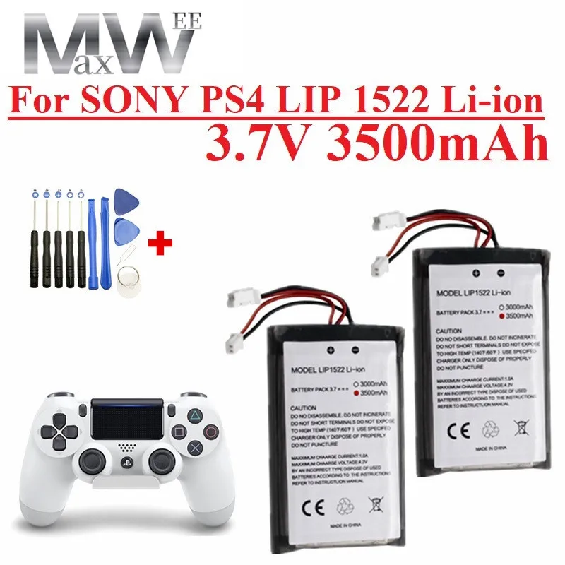Für sony ps4/ps4 pro schlank lip1522 kcr1410 dualshock 4 v1 v2 drahtloser controller playstation gamepad 3500mah batterie ersetzen Image